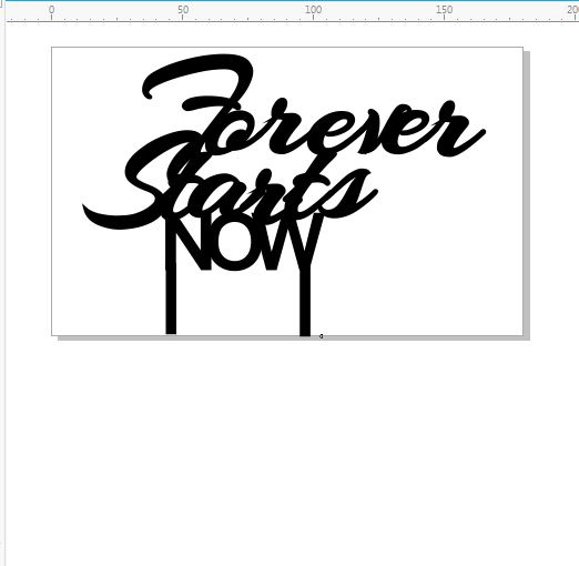Forever starts now 110 x 180mm MIN BUY 3